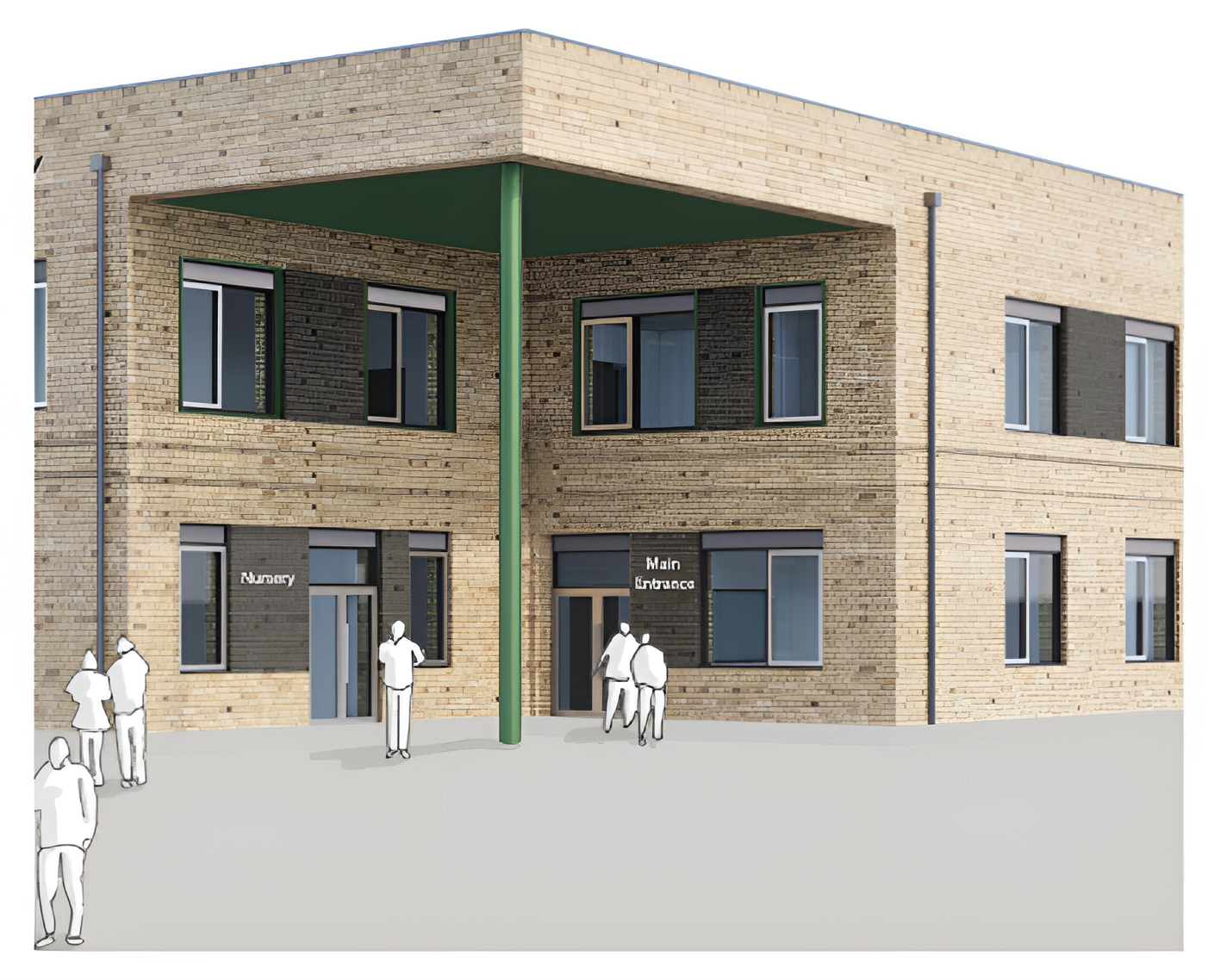 SEMH Sleaford Visual impression of main entrance