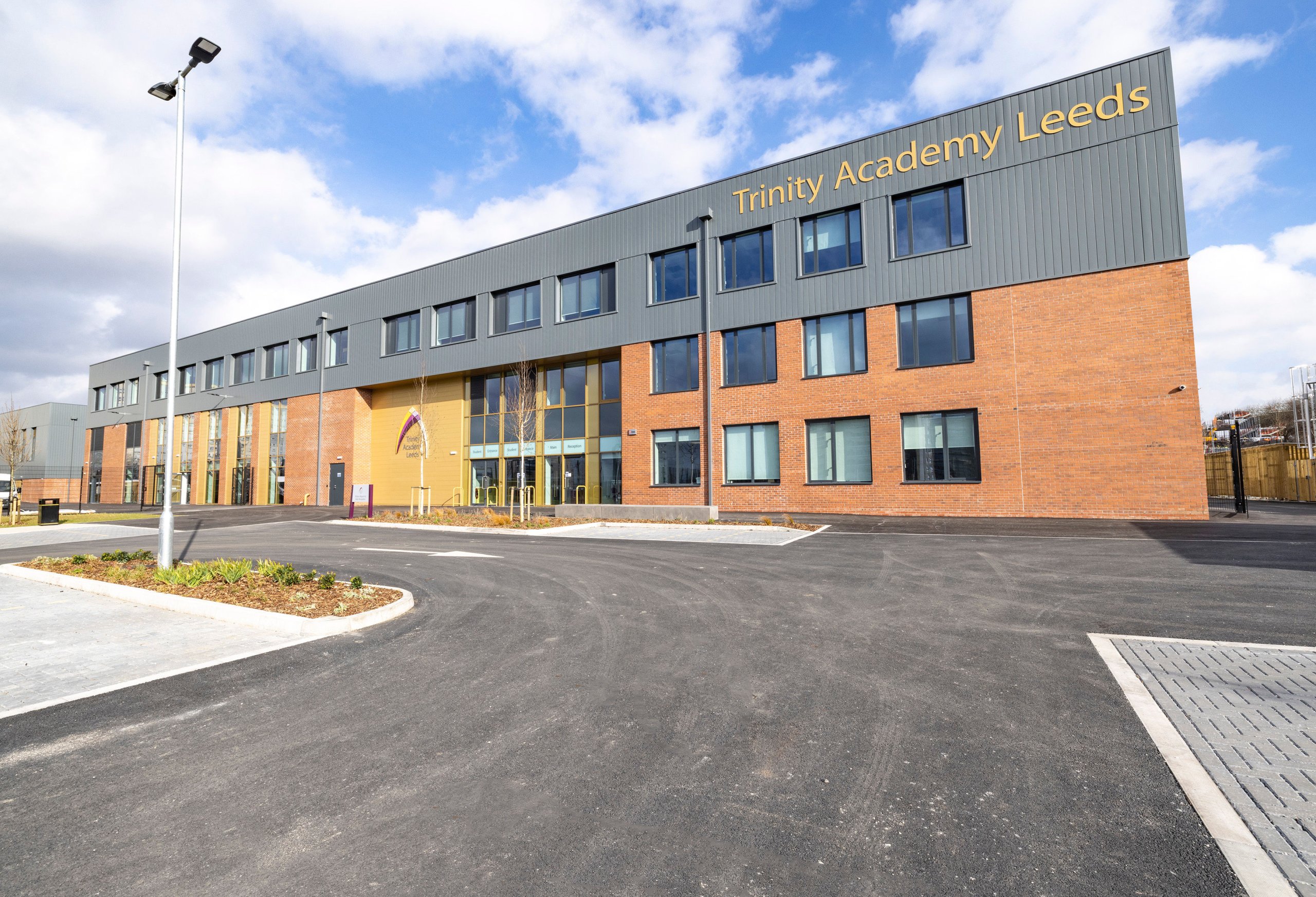 Trinity Academy Leeds external view of front elevation